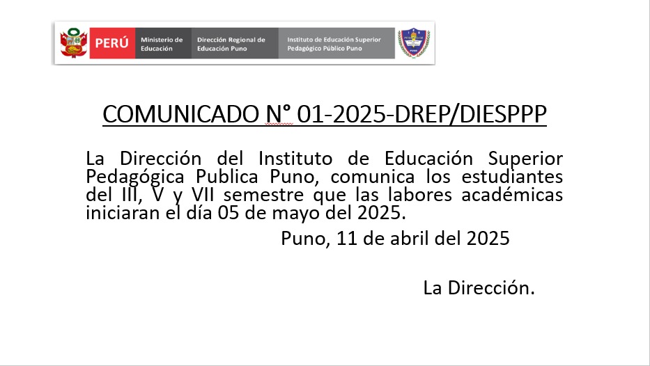 Comunicado 5